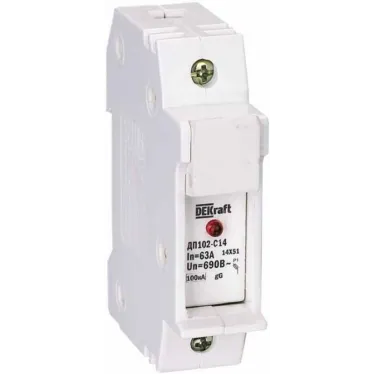 Держатель-предохранитель C14 со светодиодной индикацией 1п ДП-102