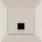 Valena LIFE Рамка 1 пост слоновая кость универсальная