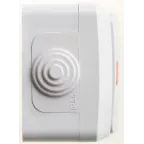 ЭТЮД Выключатель одноклавишный наружный с подсветкой IP44 серый