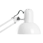 Светильник настольный 60w Е27 на струбцине белый