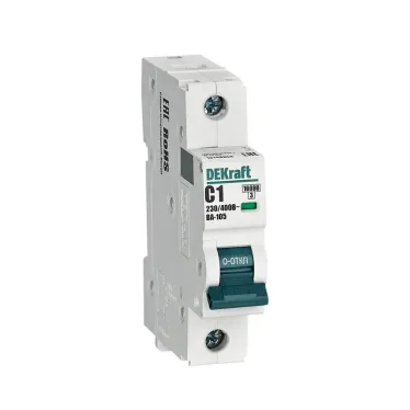 Выключатель автоматический 1P кривая C 1A 10кА ВА-105