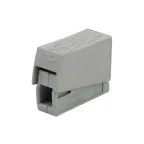 Строительно-монтажная клемма СМК 224-101 для светильника на 1 проводник (1,0-2,5)/(0,5-2,5) кв мм, серая (10 шт./уп.), REXANT