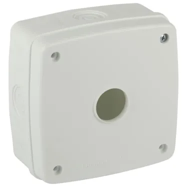 Коробка монтажная KOR-MV-140-140-66-W-56 для камер видеонаблюдения белая 140х140х66мм IP56