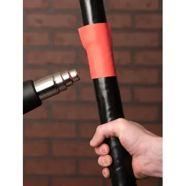 Трубка термоусаживаемая ТУТ нг 50/25 красная рулон PROxima