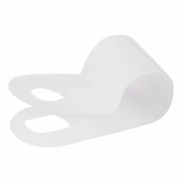 Кабельная скоба под винт 6 мм, белая, упако, REXANT