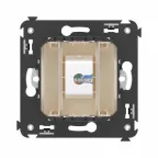 Avanti Телефонная розетка RJ-12 без шторки в стенуодин рная Ванильная дымка