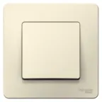 BLANCA скрытой установки одноклавишный выключатель (cх.1), 6A, 250B, молочный