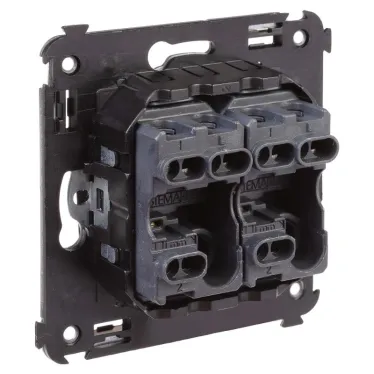 Avanti Переключатель двухклавишный в стену, ''Черный квадрат''