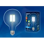 Лампа светодиодная. Форма ''шар'', прозрачная. Sky. (4000K). Картон.