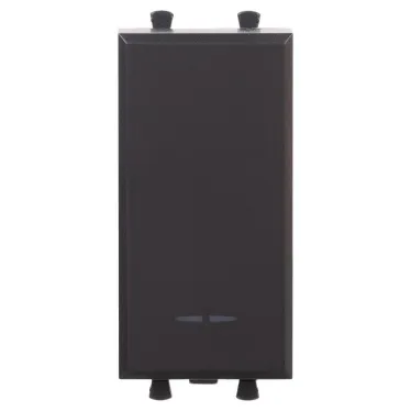 Avanti Выключатель модульный, , Черный матовый, 1 модуль