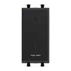 Avanti Выключатель двухполюсный модульный, , Черный матовый, 2 модуля