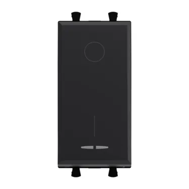 Avanti Выключатель двухполюсный модульный, , Черный матовый, 2 модуля