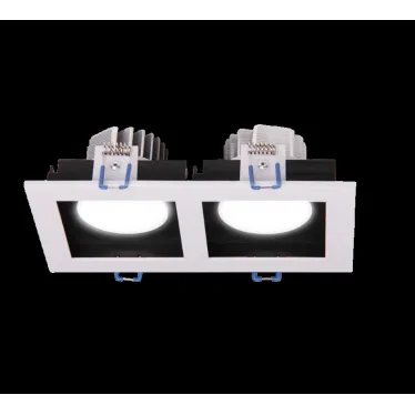 Светильник светодиодный ДВО-212 2x8W 4000K 55 град. белый карданный IP40