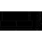 Светильник PROFILE 60H S LED 900 4000K