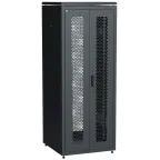 Шкаф сетевой 19' LINEA N 42U 800х800мм двустворчатая перфорированная дверь задняя перфорированная черный