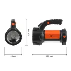 Фонарь светодиодный PA-606 прожектор аккумуляторный 5 Вт, литий, поворотная ручка, Альфа