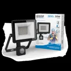 Прожектор светодиодный ДО 30 Вт 2850 лм 6500К AC 220В IP65 176х136х40мм с датчиком движения Elementary-S Gauss