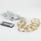 Гирлянда Занавес с пультом, теплый белый, 300 LED, 3*3 м, с пультом, USB, 220 V, IP20 ЕGNIG - ZW