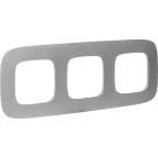 Valena ALLURE Рамка 3 поста алюминий универсальная