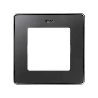 Рамка 1 пост графит основание алюминий