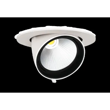 Светильник светодиодный встраиваемый ДВО-40W 4000K 3500Лм 24 град. поворотный White IP40