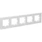 BRITE Рамка 5 постов РУ-5-Бр белый рифленый IEK