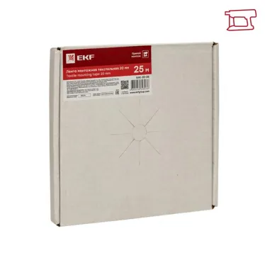 Лента монтажная текстильная 20мм (25м) PROxima