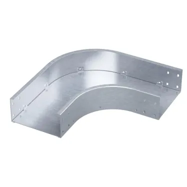 Угол горизонтальный 90 градусов 100х150, 2,0 мм, цинк-ламель, в комплекте с крепежными элементами и соединительными пластинами, необходимыми для монтажа