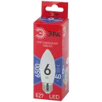 Лампа светодиодная LED B35-6W-865-E27 R (диод, свеча, 6Вт, хол, E27) (10/100/3500)