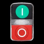 Механизм кнопки исполнительный XB4 'пуск-стоп' с выпирающим стопом возвратный без фиксации с подсветкой PROxima