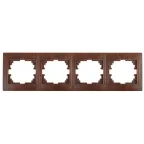 Рамка на 4 поста гор., СУ, Plano, венге, 1-504-10