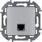Информационная розетка RJ 45 категория 6 UTP INSPIRIA алюминий