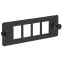 Планка для 4-х Keystone UTP черная