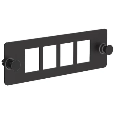 Планка для 4-х Keystone UTP черная