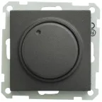 W59 светорегулятор (диммер) поворотный 400Вт 230В механизм черный бархат