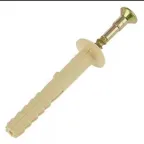 Дюбель-гвоздь 6х40 цилиндрический бортик, нейлон (150шт)