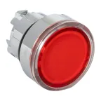 Исполнительный механизм кнопки XB4 красный плоский возвратный без фиксации, с подсветкой