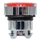 Исполнительный механизм кнопки XB4 красный плоский возвратный без фиксации, с подсветкой