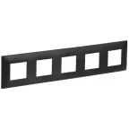 SKANDY Рамка 5-местная SK-F05Bl черный IEK