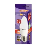 Лампа светодиодная LED 7Вт E27 530Лм 230V/50Hz теплый матовая свеча SP