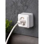 Рим Розетка 16А с заземлением белая