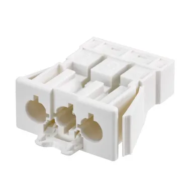Коннектор папа 3-х проводный СБСП, безвинтовое соединение, белый