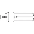 Лампа энергосберегающая КЛЛ 13Вт Dulux D 13/840 2p G24d-1 Osram