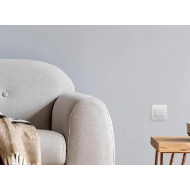 Выключатель одноклавишный, белый винтовые зажимы 10АХ