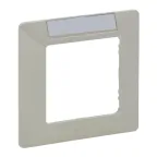 Valena LIFE Рамка 1 пост с держателем для маркировки слоновая кость