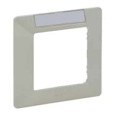 Valena LIFE Рамка 1 пост с держателем для маркировки слоновая кость