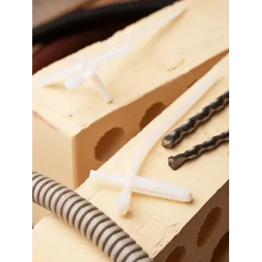 Хомут дюбельный серый (7х150) (50шт.) PROxima