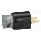 Элиум Вилка 2К+З с заземлением черная