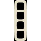 Valena ALLURE Рамка 4 поста слоновая кость универсальная