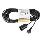 Удлинитель-шнур PROconnect ПВС 2х0.75, 10 м, б/з, 6 А, 1300 Вт, IP20, черный